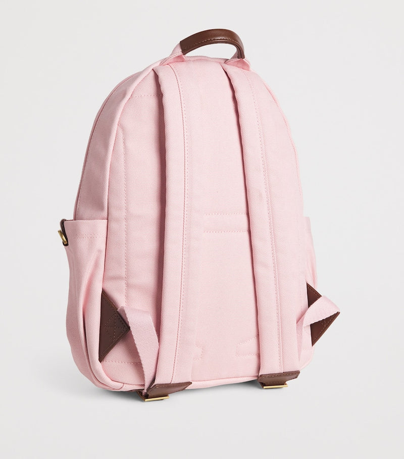 Harrods cotton embroidered emblem backpack, UK version