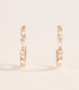 Harrods Suzanne Kalan Rose Gold and Diamond Thin Mix Hoop Earrings- Buy online at McGrocer