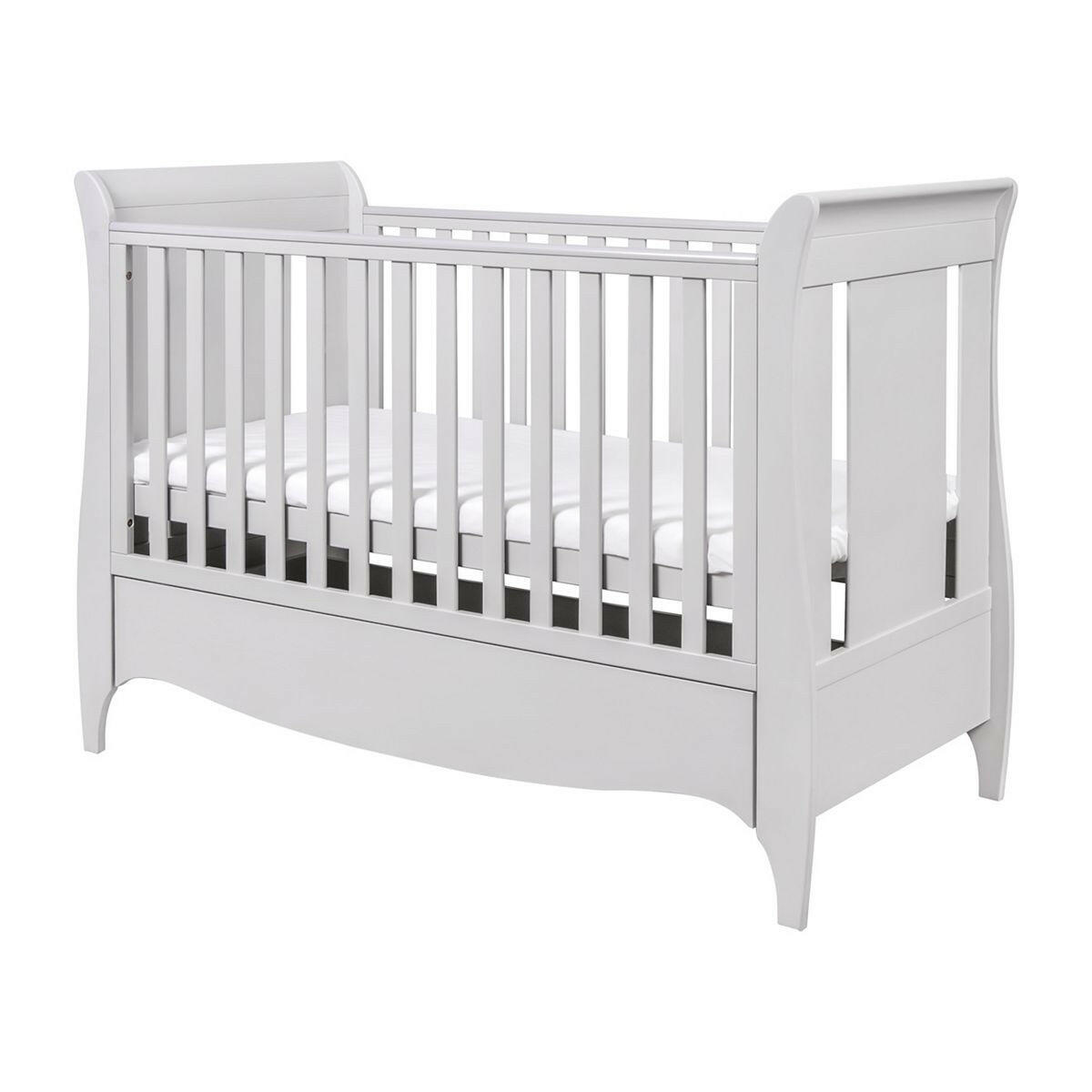 Tutti Bambini Roma Sleigh Cot Bed with Under Bed Drawer - Dove Grey GOODS Boots