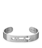 Messika Move Titanium bangle with white diamonds 0.23ct, UK version