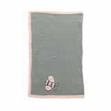 Ziggle baby blanket sage green bumble bee 100cm x 75cm (British brand)