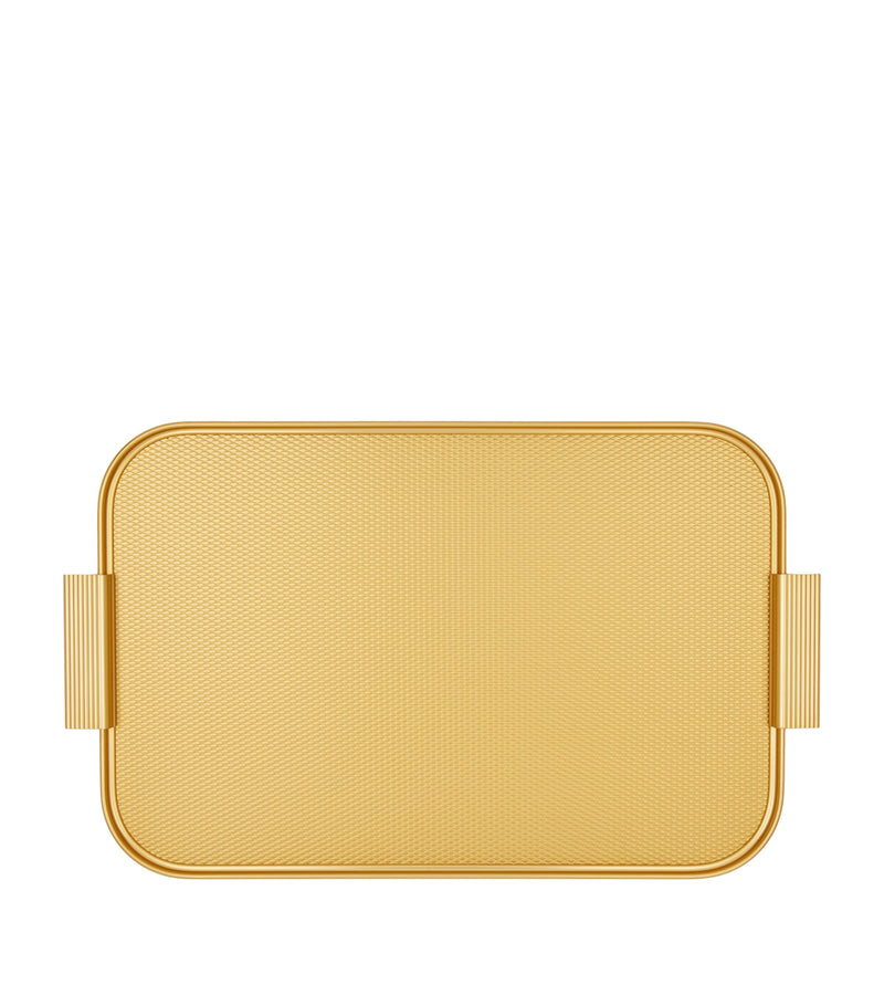 Kaymet Ribbed Serving Tray 46cm made from anodised aluminium, UK version