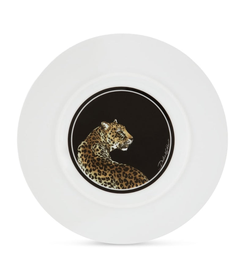 Dolce&Gabbana leopard print dinner plates 26cm, UK version