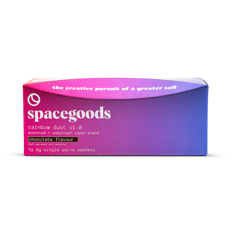 Spacegoods Rainbow Dust Chocolate 56g mushroom powder, imported from the UK