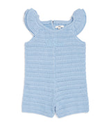 Harrods Chloé Kids Cotton Knitted Logo Baby Playsuit 6-36 Months- Buy online at McGrocer