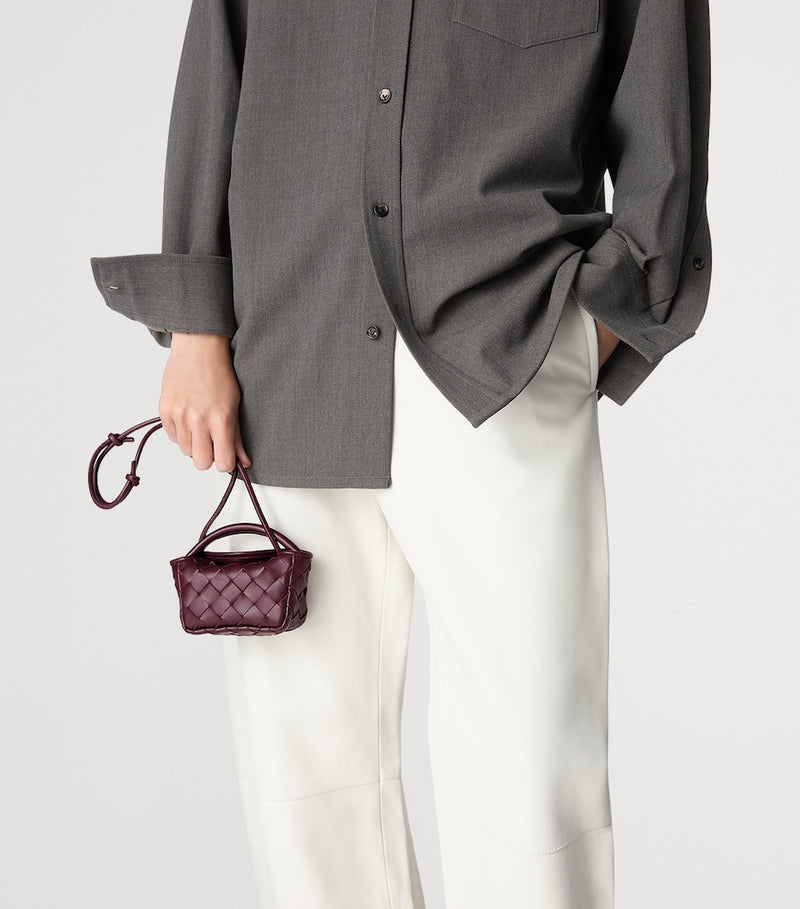 Bottega Veneta Candy Cobble top-handle bag in Intrecciato leather - British product