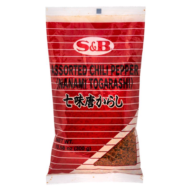 S&B Nanami Togarashi assorted chili pepper, imported from the UK