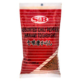 S&B Nanami Togarashi assorted chili pepper, imported from the UK
