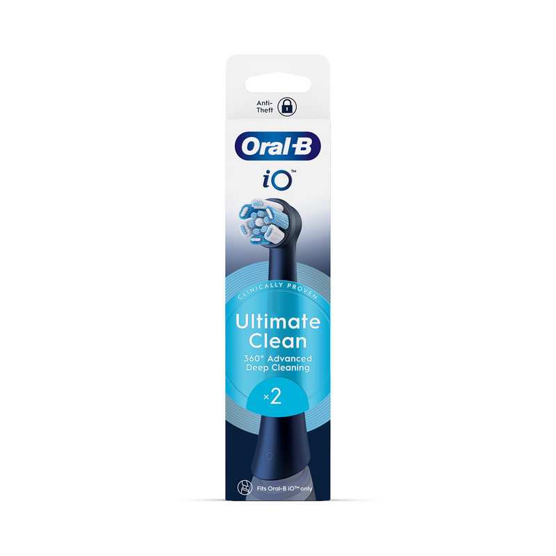 Oral-B iO Ultimate Clean replacement brush heads 2 count, UK version