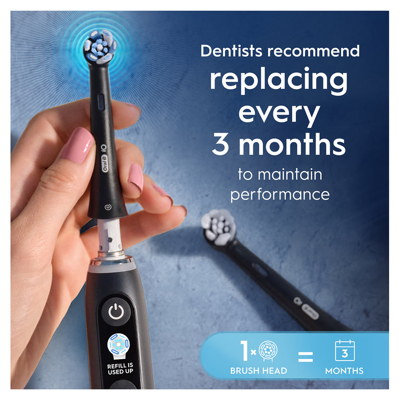 Oral-B iO Ultimate Clean replacement brush heads 2 count, UK version
