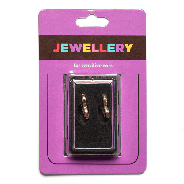 Sensation large gold plated heart huggy hoop earrings (British brand)