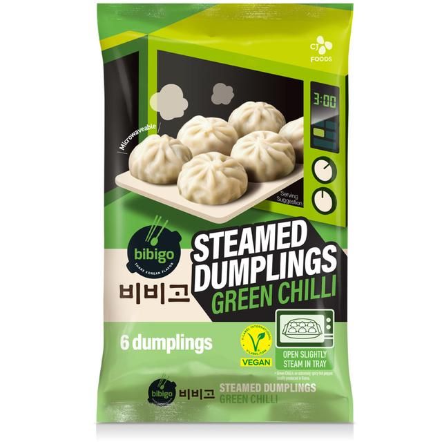 bibigo Korean Spicy Green Chili Steamed Dumpling 168g - McGrocer