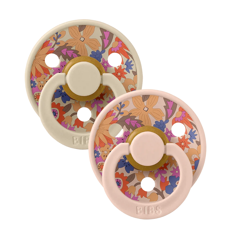 Bibs x Liberty latex pacifier blush mix size 2 (British brand)