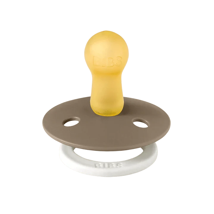 BIBS Glow pacifiers 2 pack Size 1 Vanilla Dark Oak, UK version