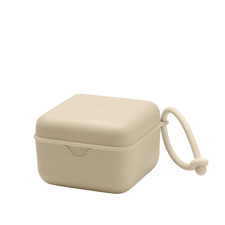 BIBS pacifier storage box in vanilla (British brand)