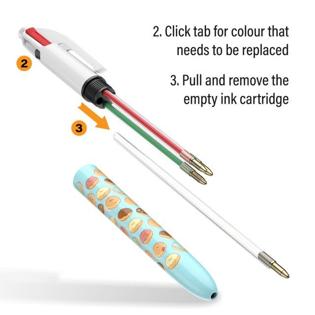 BIC 4 Colours Botanical Retractable Ballpoint Pens Pack of 5 5 per pack - McGrocer