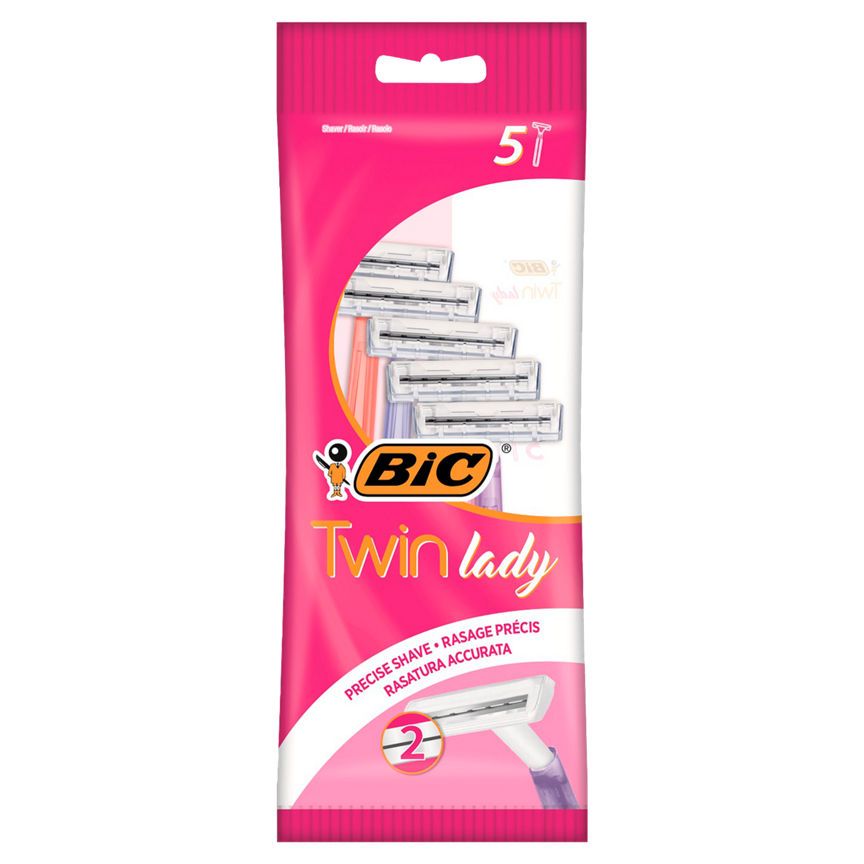 Bic Twin Lady Sensitive Disposable Razors 5 Pack - McGrocer