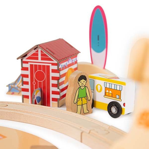 Bigjigs Rail Coastal Clean up Train Set - McGrocer