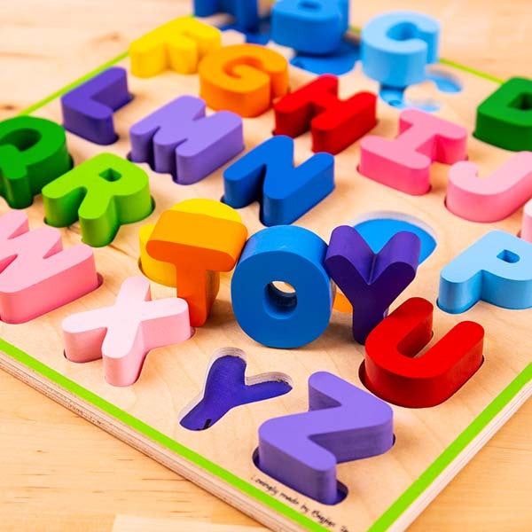 Bigjigs Toys Wooden ABC Puzzle - McGrocer