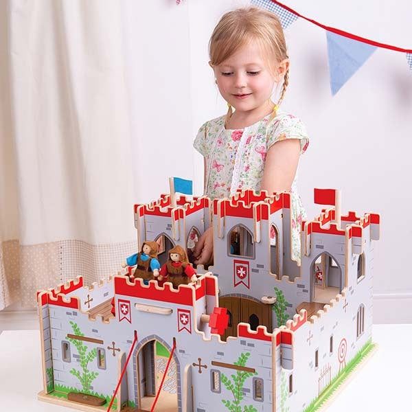 Bigjigs Toys Wooden King George's Castle Playset - McGrocer