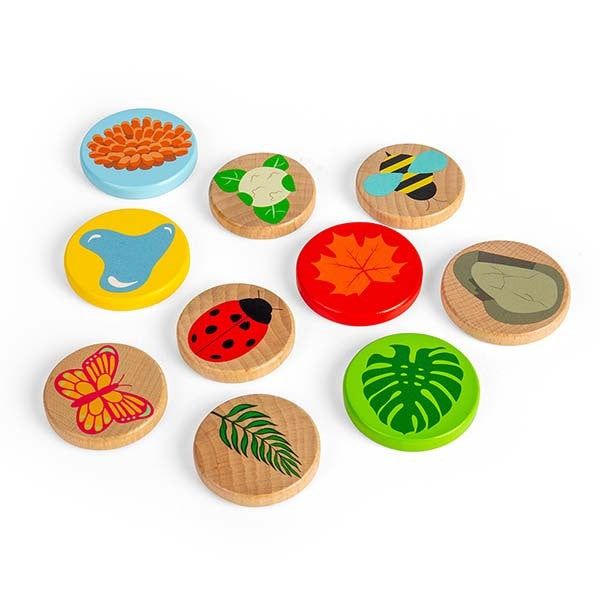 Bigjigs Toys Wooden Microscope With 14 Play Pieces - McGrocer