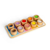 Bigjigs Toys Wooden Rainbow Sensory Board - McGrocer