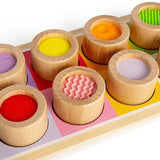 Bigjigs Toys Wooden Rainbow Sensory Board - McGrocer
