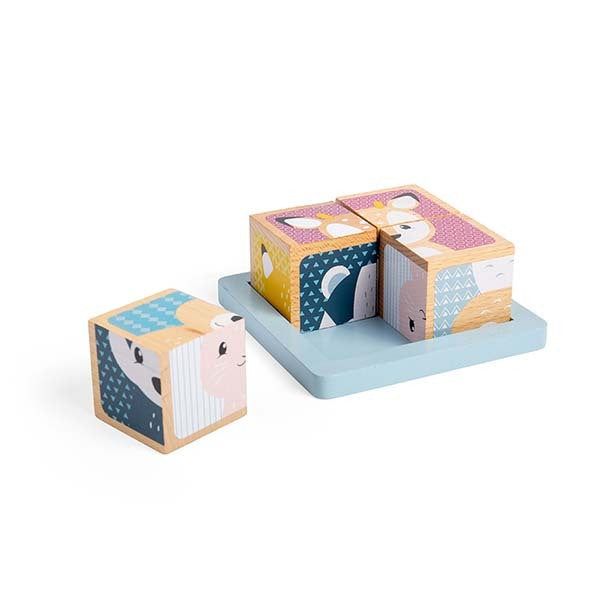 Bigjigs Toys Woodland Cube Puzzle - McGrocer