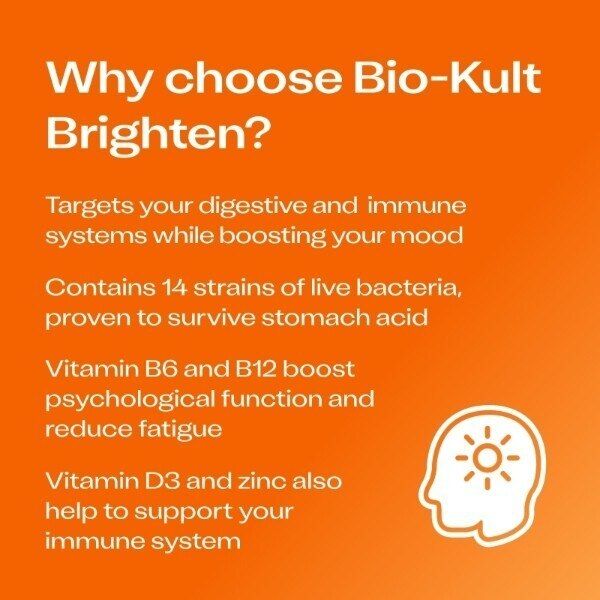 Bio-Kult Probiotics Brighten Gut Supplement Vit D 60 caps - McGrocer