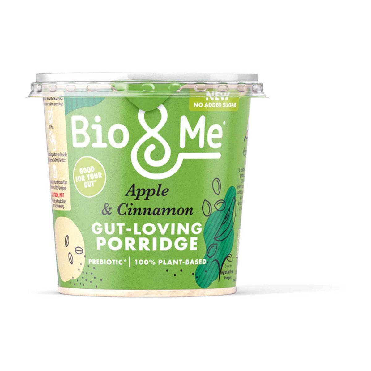 Bio & Me Gut-Loving Porridge Pot Apple & Cinnamon 58g - McGrocer