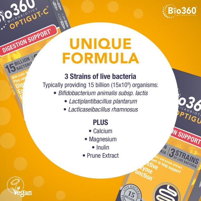 Bio360 OptiGUT-C (15 Billion Bacteria) Powder from Natures Aid   120g - McGrocer