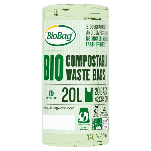 BioBag 20L Compostable Bin Liners 20 per pack - McGrocer