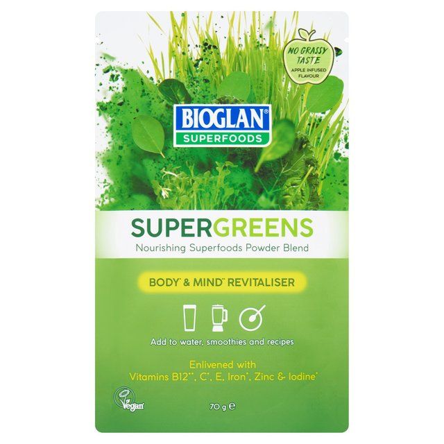 Bioglan Superfoods Supergreens Powder   70g - McGrocer