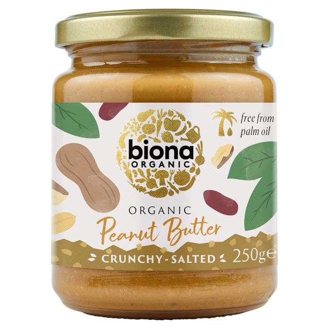 Biona Organic Peanut Butter Crunchy (free from Palm Fat) 250g - McGrocer