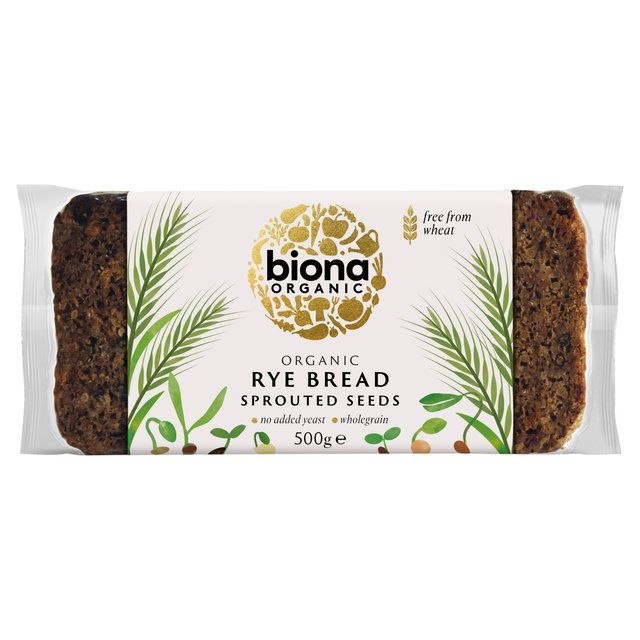Biona Organic Yeast Free Vitality Rye Bread with Sprouted Seeds   500g - McGrocer
