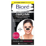 Biore Charcoal Pore Strips 6ct - McGrocer
