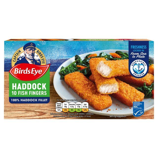 Birds Eye 10 MSC Breaded Haddock Fish Fingers 280g - McGrocer
