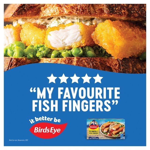Birds Eye 10 MSC Breaded Omega 3 Fish Fingers 280g - McGrocer