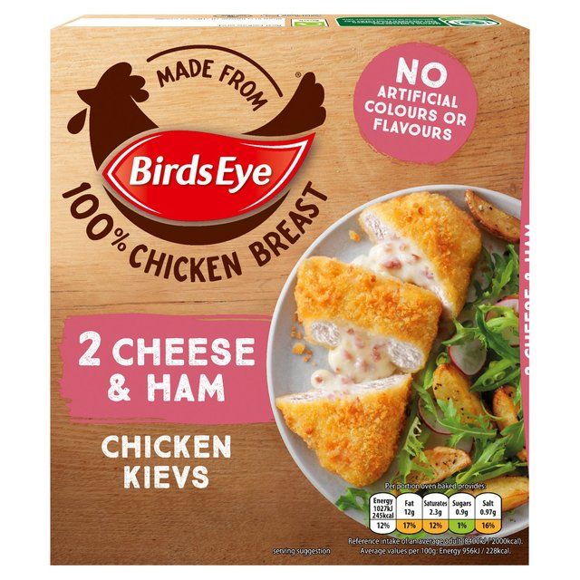 Birds Eye 2 Cheese & Ham Chicken Kievs 204g - McGrocer