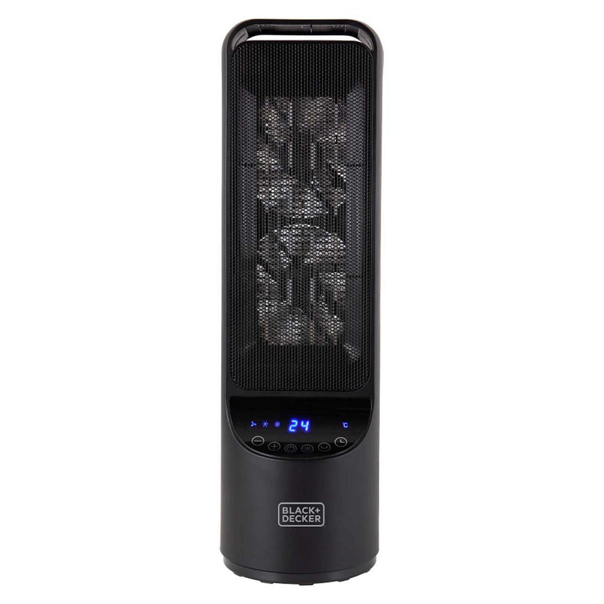 Black & Decker 2KW Digital Ceramic Tower Heater with 12 Hour Timer - McGrocer