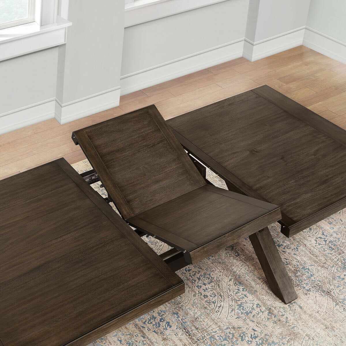 Blakely Extending Dining Table + 6 Cross Back Chairs, Seats 6-8 - McGrocer