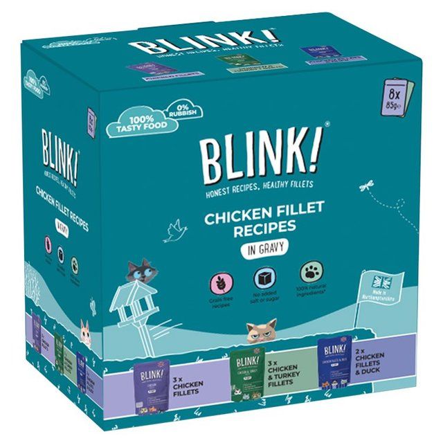 Blink! Chicken Fillets Selection In Gravy Multipack 8 x 85g - McGrocer
