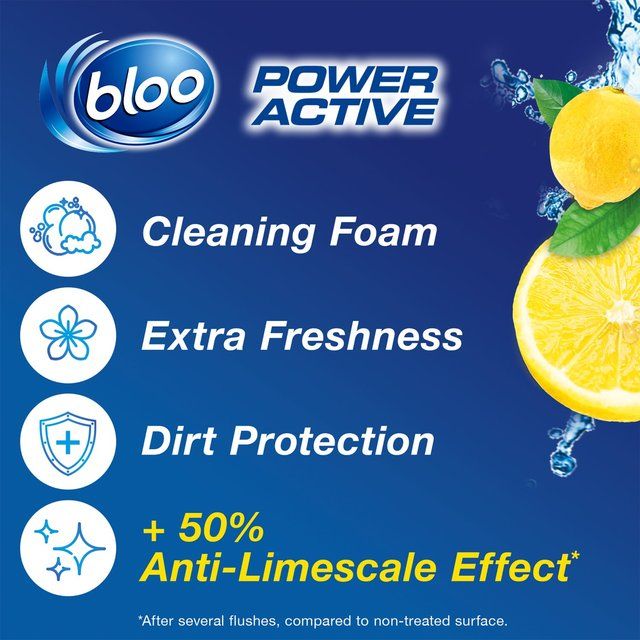 Bloo Power Active Lemon Rimblock    2 x 50 per pack - McGrocer