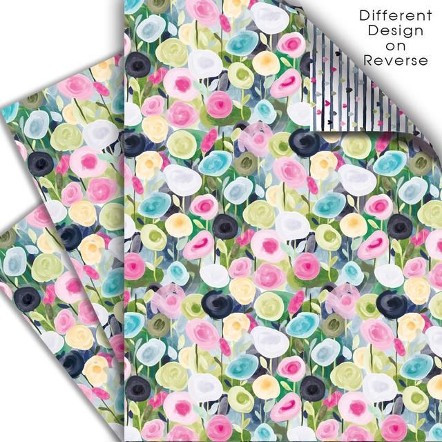 Blooming Blush Double Sided Wrap Sheets 3 per pack - McGrocer