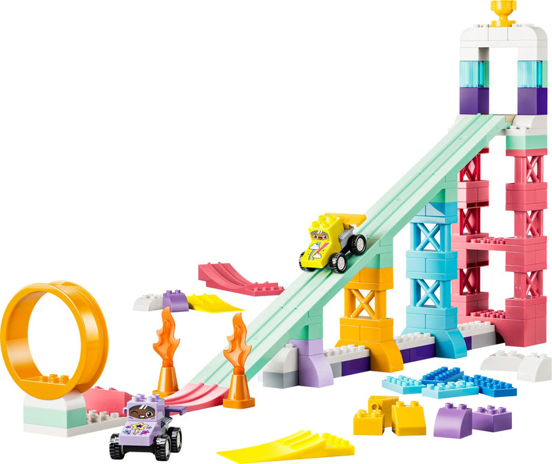 LEGO DUPLO 3 in 1 Creative Ramps with Vehicles 111 pieces (British brand)