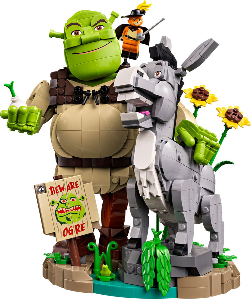 LEGO Shrek Donkey Puss in Boots model kit (British brand)