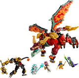 LEGO NINJAGO Wyldfyre's Transforming Dragon Mech building set - British product