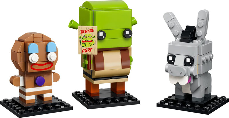 LEGO BrickHeadz Shrek Donkey Gingy 260-piece set (British brand)