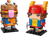 LEGO Fortnite BrickHeadz Beef Boss and Skye figures building set, imported from the UK