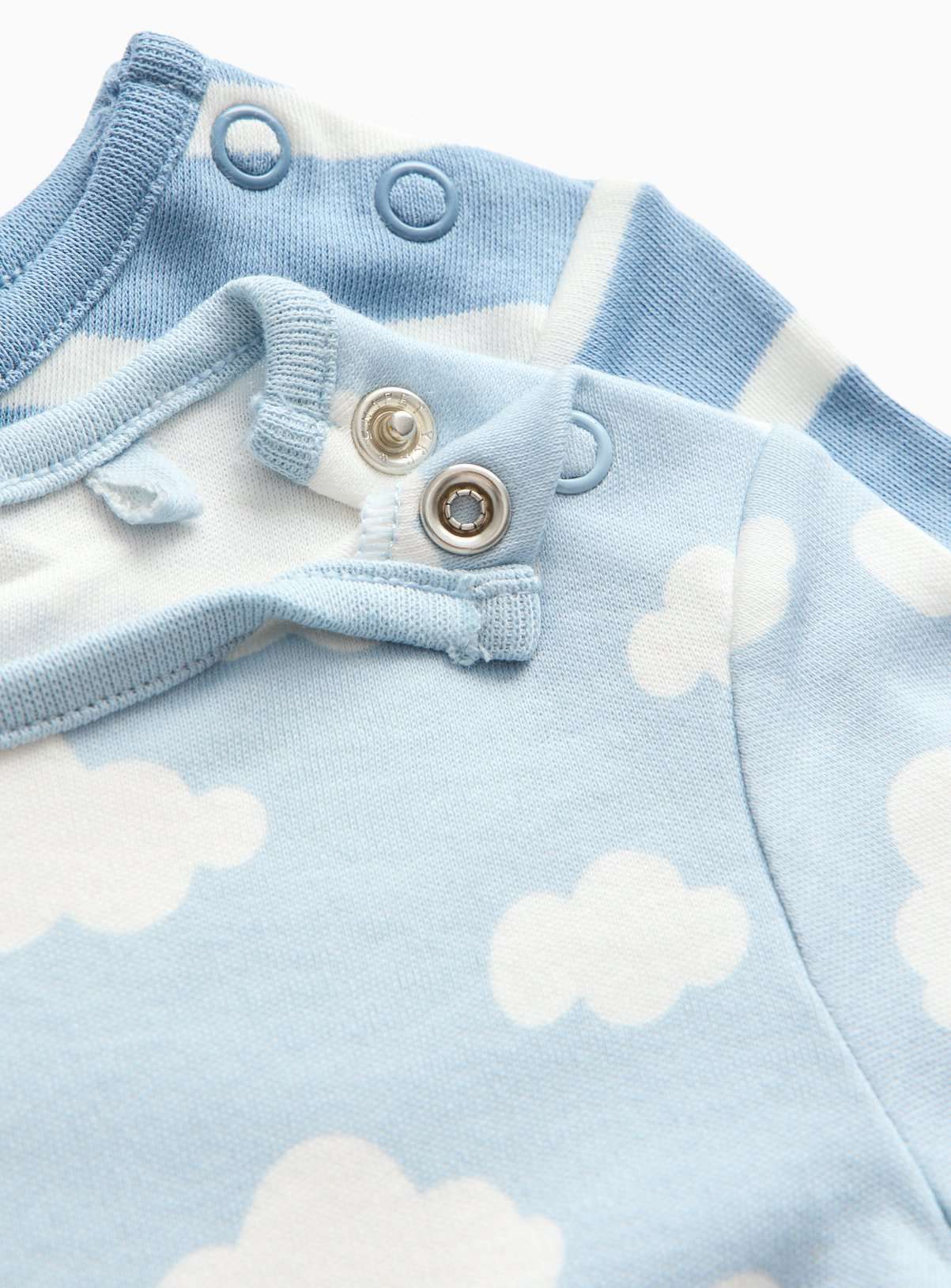 Blue Cloud & Stripe Print Pyjama Set 2 Pack 9-12 months - McGrocer